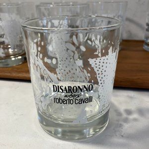 Disaronno Wears Roberto Cavalli  Rocks or Tumbler Glasses  - Set of 2